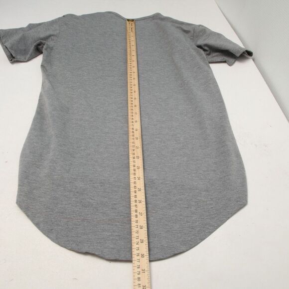 BYLT Shirt Mens Extra Small Gray Drop Cut Crew Neck Short Sleeves - Picture 9 of 11